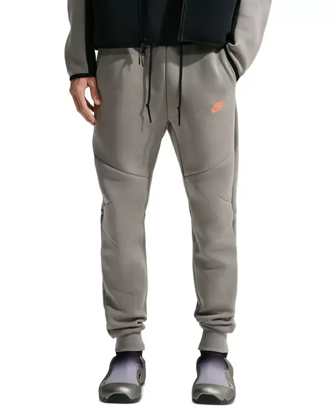 Мужские брюки-джоггеры Tech Fleece на шнурке - Темно-красный/Бордовый - 10