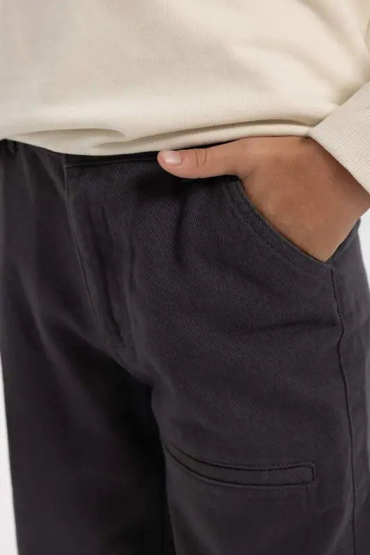 Мужские брюки габардин стандартного покроя свободного силуэта A5728a823wn - 5