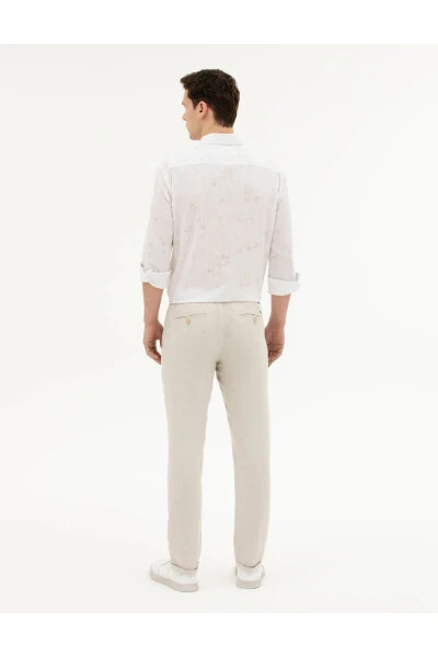 Мужские брюки из льна Pierre Cardin Slim Fit - 3