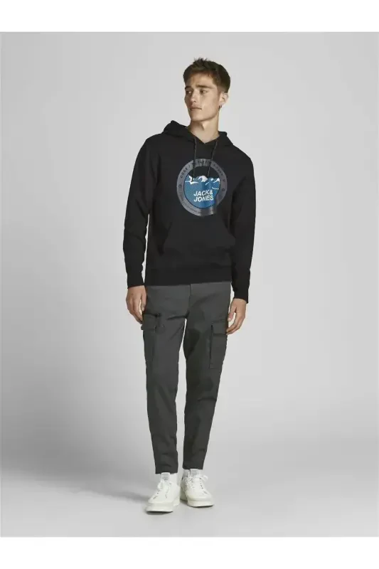 Мужские брюки Jack Jones Ace Dex зауженные 12194240 Черный - JACK & JONES