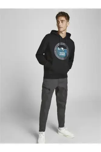 Мужские брюки Jack Jones Ace Dex зауженные 12194240 Черный - JACK & JONES (1)