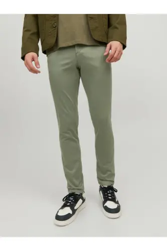 Мужские брюки Jack&Jones Slim Fit зеленого цвета 
