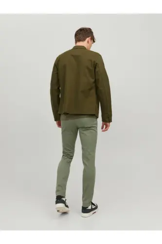Мужские брюки Jack&Jones Slim Fit зеленого цвета - 6