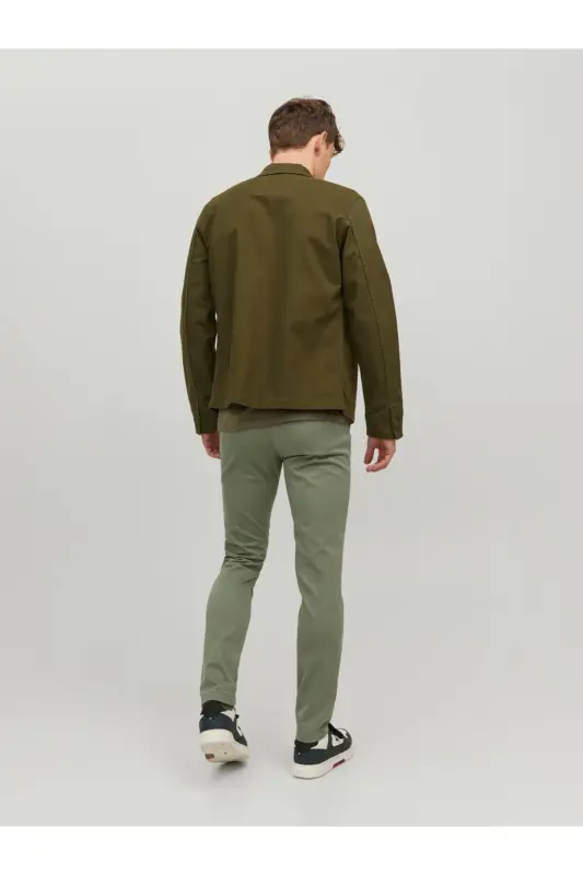 Мужские брюки Jack&Jones Slim Fit зеленого цвета - 6