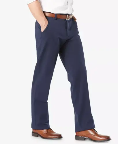 Мужские брюки Men's Workday Smart 360 Flex Classic-Fit Stretch Pants — темно-синие - 7