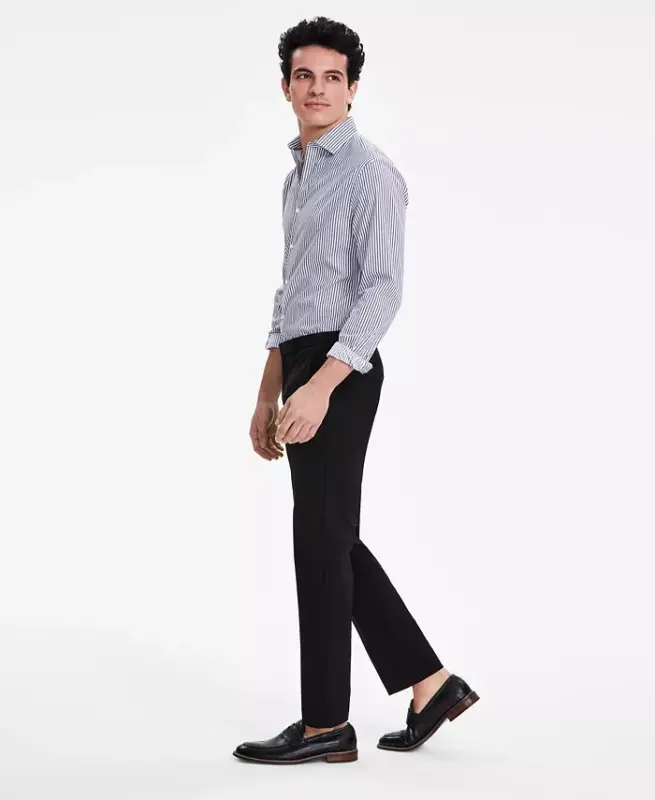 Мужские брюки Modern-Fit TH Flex Stretch Solid Performance — черные - 8