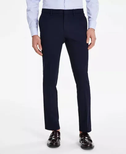 Мужские брюки Modern-Fit TH Flex Stretch Solid Performance Pants-Navy - 3