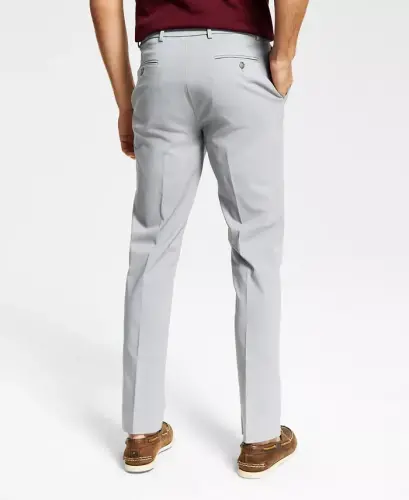 Мужские брюки Modern-Fit TH Flex Stretch Solid Performance — светло-серый - 3