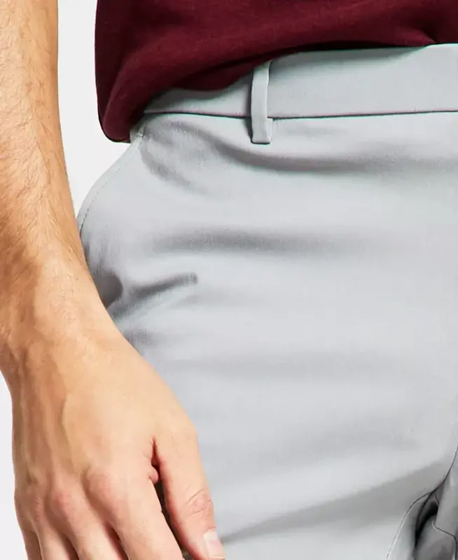 Мужские брюки Modern-Fit TH Flex Stretch Solid Performance — светло-серый - 6