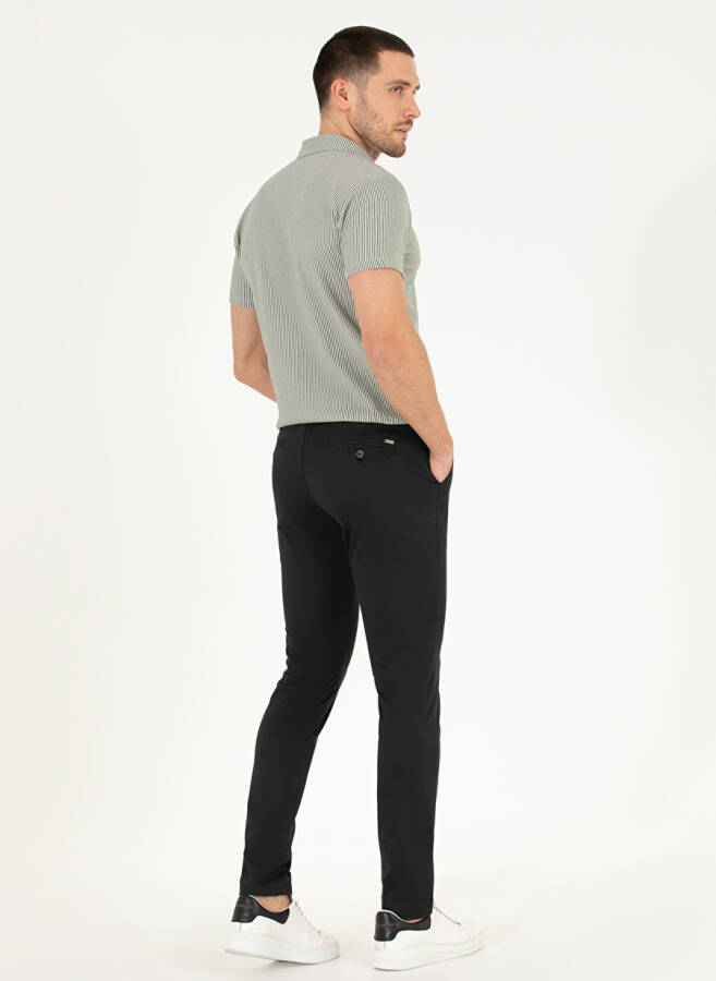 Мужские брюки Pierre Cardin Slim Fit черного цвета - 4