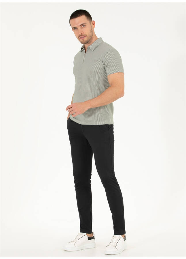 Мужские брюки Pierre Cardin Slim Fit черного цвета - 9