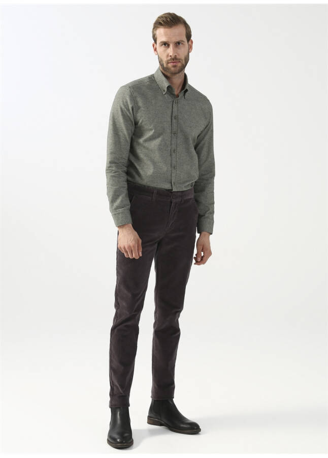 Мужские брюки Pierre Cardin Slim Fit серого цвета - 5