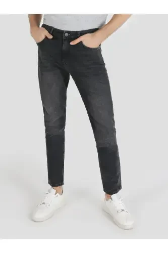 Мужские брюки Ryan Super Slim Fit с высокой талией, зауженные, черные - 4