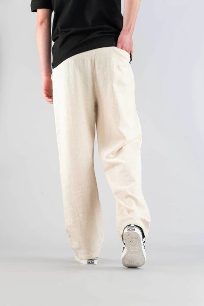 Мужские брюки с эластичным поясом Slim Fit, эластичные, из лайкры, базовая хлопковая джоггер - BOMBE (1)