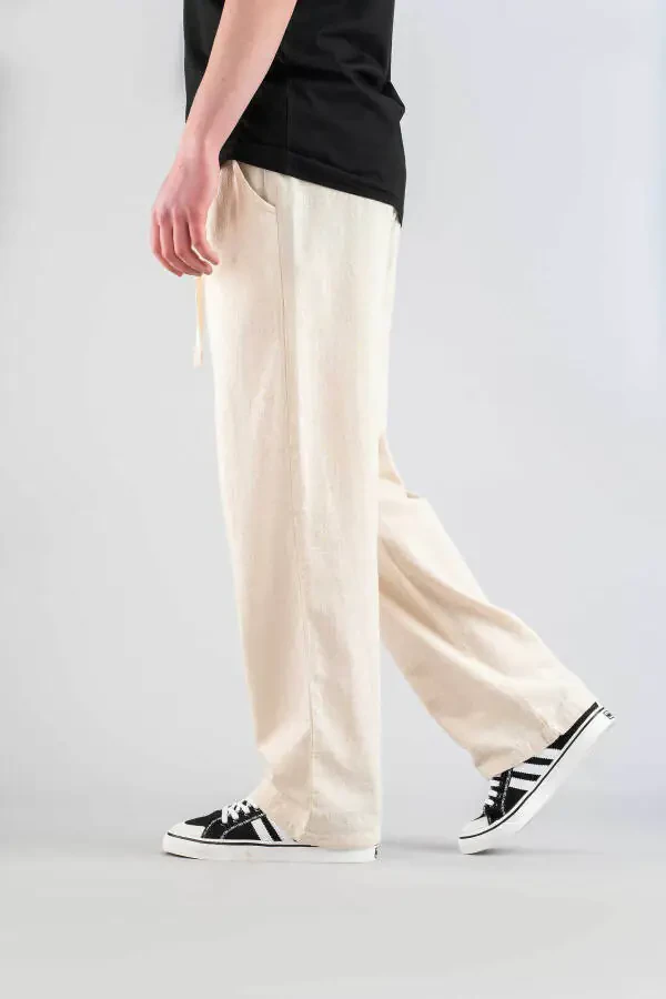 Мужские брюки с эластичным поясом Slim Fit, эластичные, из лайкры, базовая хлопковая джоггер - 4