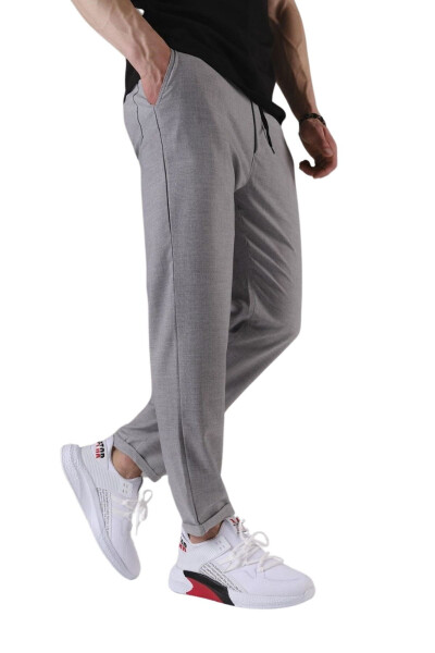 Мужские брюки Slim Fit с эластичным поясом, свободного кроя, из комфортной тканой ткани - 3