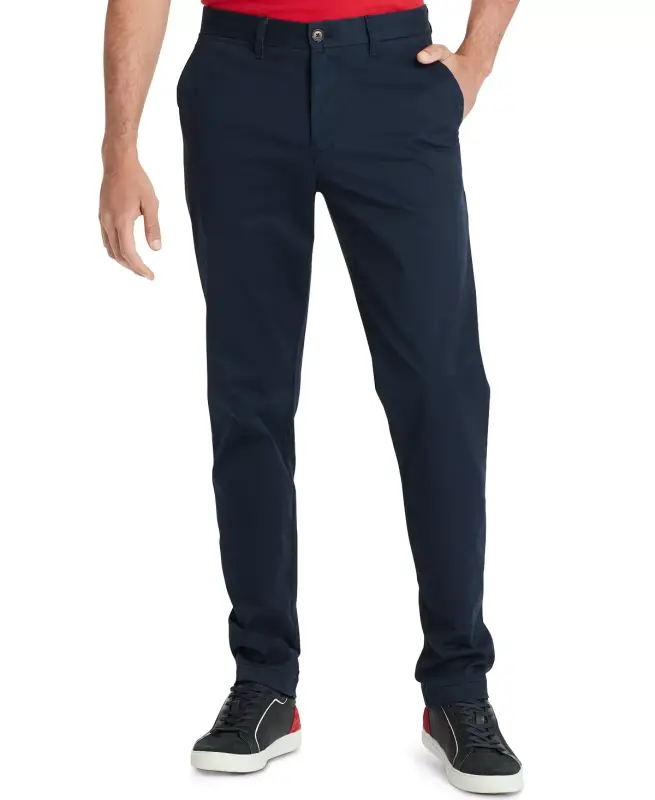 Мужские брюки TH Flex Stretch Regular-Fit Chino Pant-Navy Blaze - 1