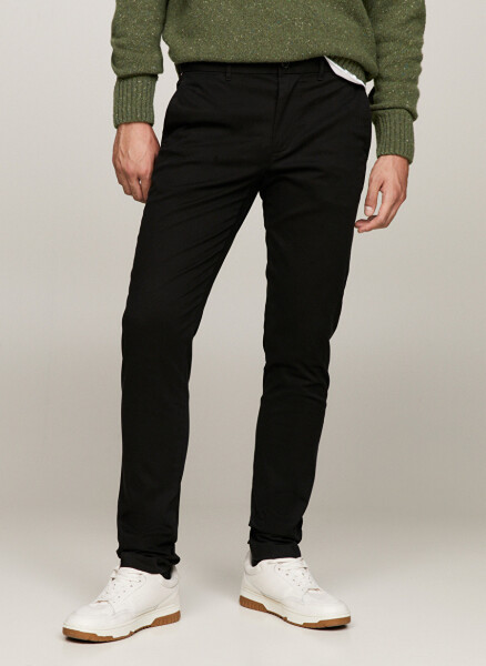 Мужские брюки Tommy Hilfiger Slim Fit черного цвета - 3