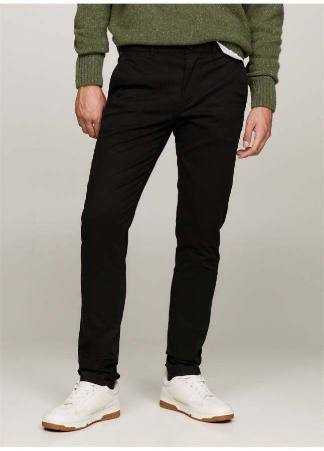 Мужские брюки Tommy Hilfiger Slim Fit черного цвета - 11