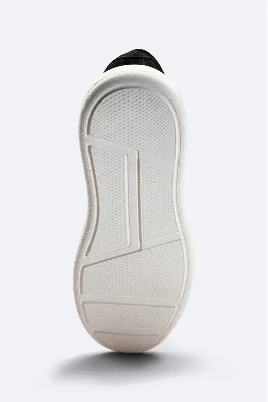 Мужские черные 100% замшевые кожаные туфли на гибкой подошве B008002 - 5