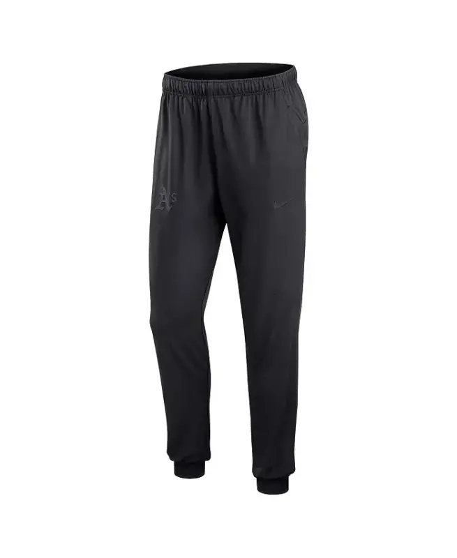 Мужские черные спортивные штаны Oakland Athletics Authentic Collection для путешествий - черные - 2