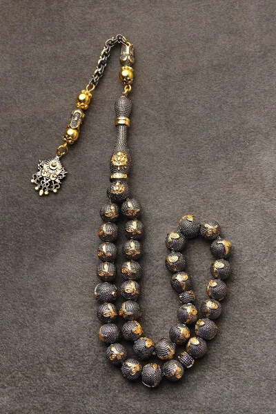 Мужские четки с особым дизайном, высокого качества, из серебра. - 4