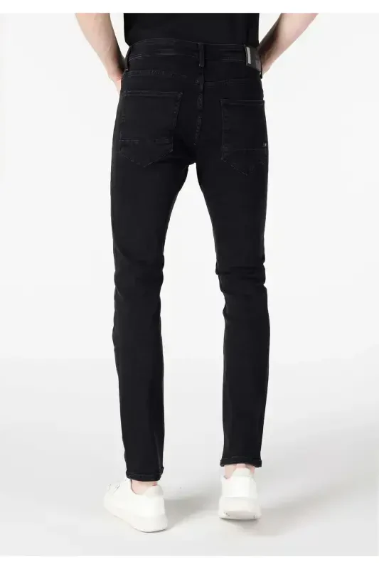 Мужские джинсовые брюки 044 Karl Regular Fit с низкой посадкой и прямым кроем - 2