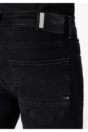 Мужские джинсовые брюки 044 Karl Regular Fit с низкой посадкой и прямым кроем - 6