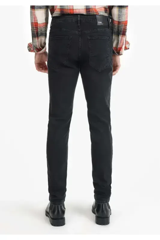 Мужские джинсы 041 Danny Slim Fit с низкой посадкой и прямыми штанинами - 2