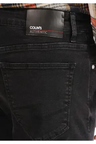 Мужские джинсы 041 Danny Slim Fit с низкой посадкой и прямыми штанинами - 5