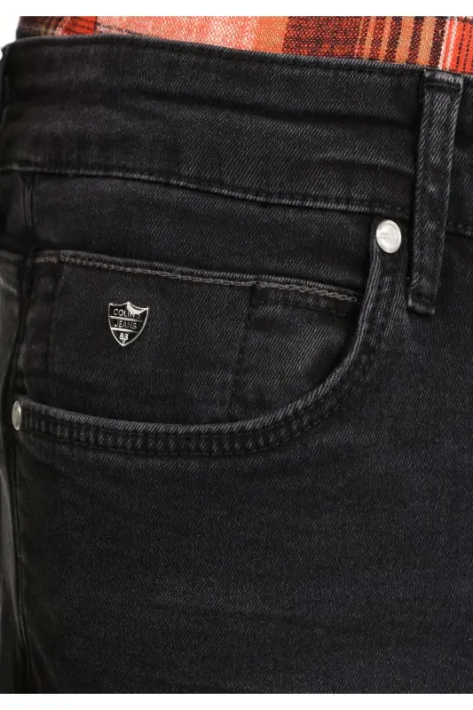 Мужские джинсы 041 Danny Slim Fit с низкой посадкой и прямыми штанинами - 6