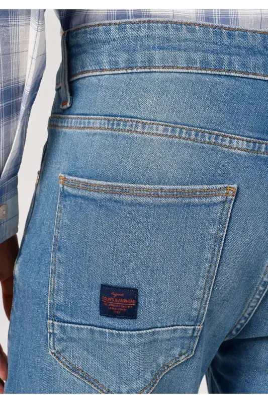 Мужские джинсы Danny Dar Fit с низкой посадкой и прямыми штанинами - 6