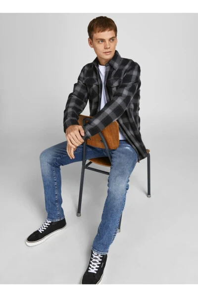 Мужские джинсы Jjfox Ra 703 с заниженной талией, узкие, прямые - JACK & JONES