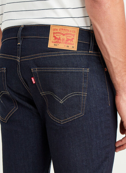 Мужские джинсы Levi's 511 Slim Indigo с нормальной талией DARK HOLLOW LOC 04511-4497 - 5