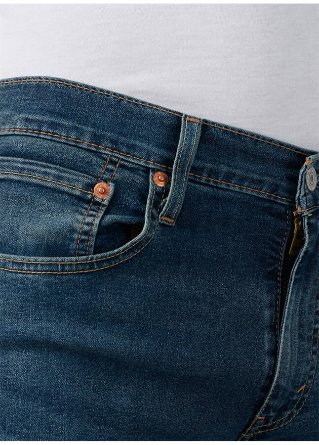 Мужские джинсы Levi's 512 Slim Taper Kivry Cove Local синего цвета, средней посадки, узкие, с эффектом камня - 22