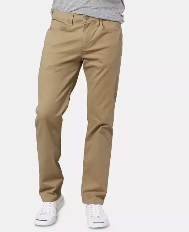 Men's Jean Cut Straight-Fit All Seasons Tech Khaki Pants - 1