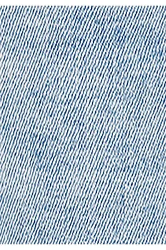 Мужские джинсы с низкой талией, прямого кроя, синего цвета. - 7