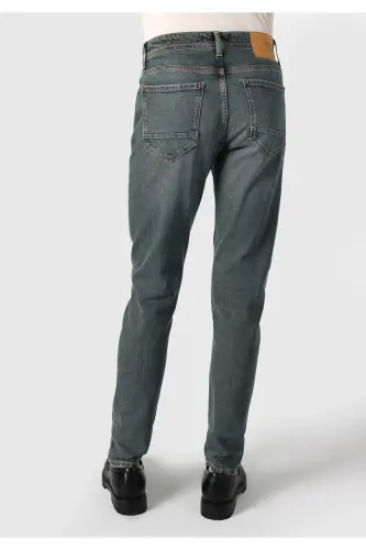 Мужские джинсы Slim Fit с низкой посадкой, прямого кроя, синие - COLIN'S (1)
