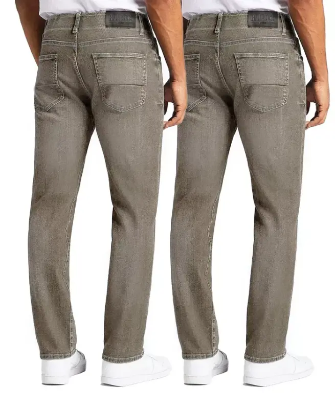 Мужские эластичные узкие прямые джинсы Flex Stretch, 2 шт. - 2