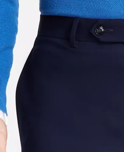 Мужские классические брюки для костюма, удобные в носке - темно-синие - 6