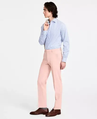 Мужские классические брюки со строгим кроем — коралловый - TOMMY HILFIGER (1)