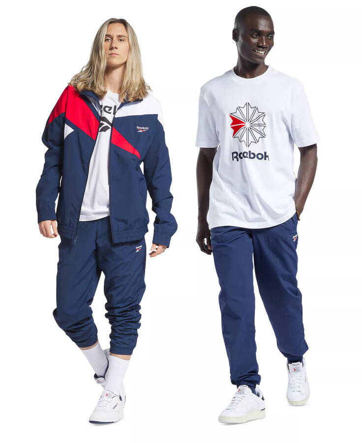 Мужские классические спортивные штаны с логотипом Vector Navy / Red / White - 12