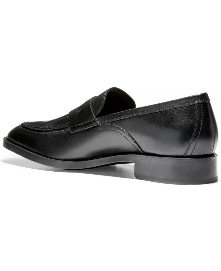 Мужские кожаные мокасины Hawthorne Slip-On Penny Black - 3