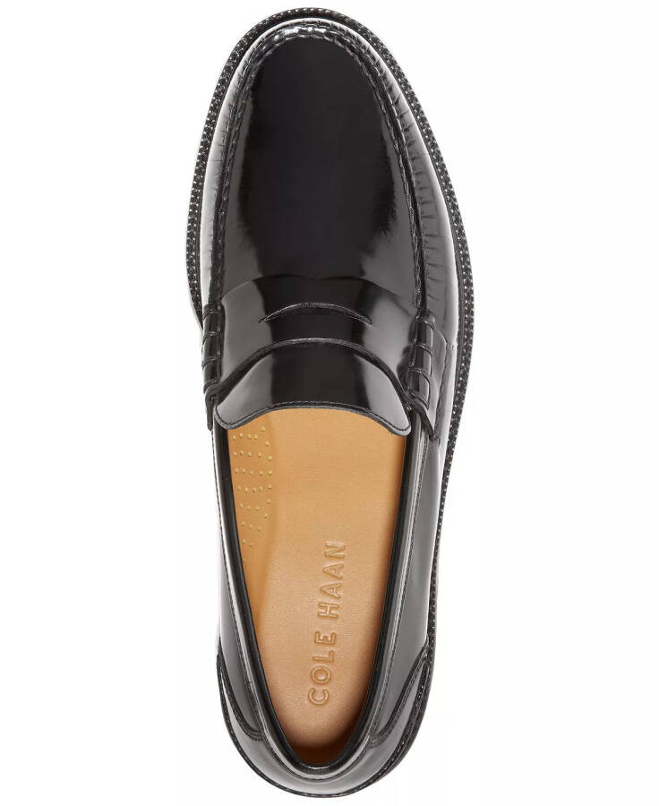 Мужские кожаные мокасины Pinch Prep Penny Loafers Black Brushoff - 5