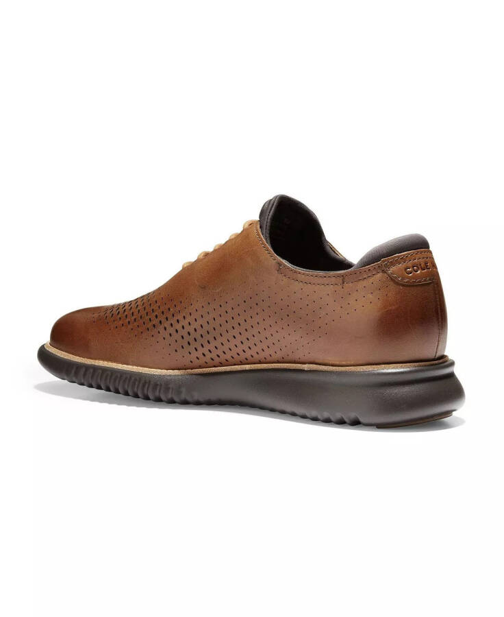 Мужские кожаные туфли 2.Zerogrand Laser Wing Oxford British Tan, Java - 3