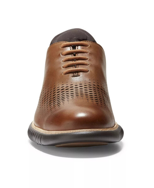 Мужские кожаные туфли 2.Zerogrand Laser Wing Oxford British Tan, Java - 4