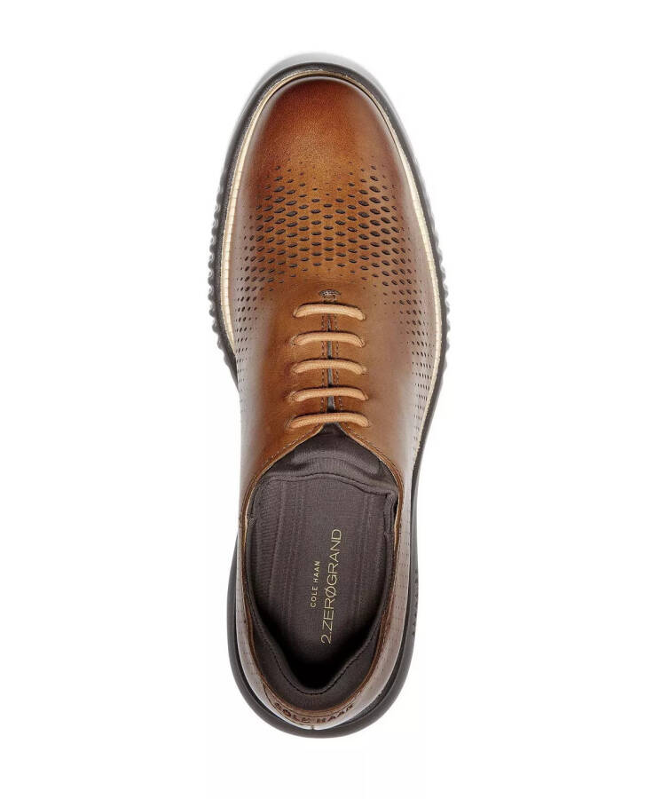 Мужские кожаные туфли 2.Zerogrand Laser Wing Oxford British Tan, Java - 5