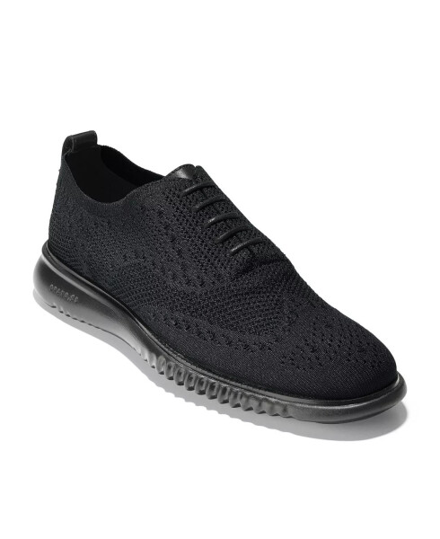 Мужские кожаные туфли 2.Zerogrand Stitchlite Oxford Черный, Черный - 1