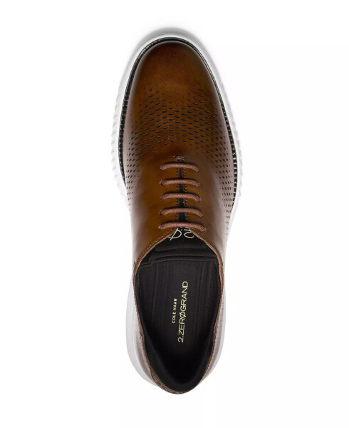 Мужские кожаные туфли Oxford 2.Zerogrand Laser Wing British Tan, Ivory - 5