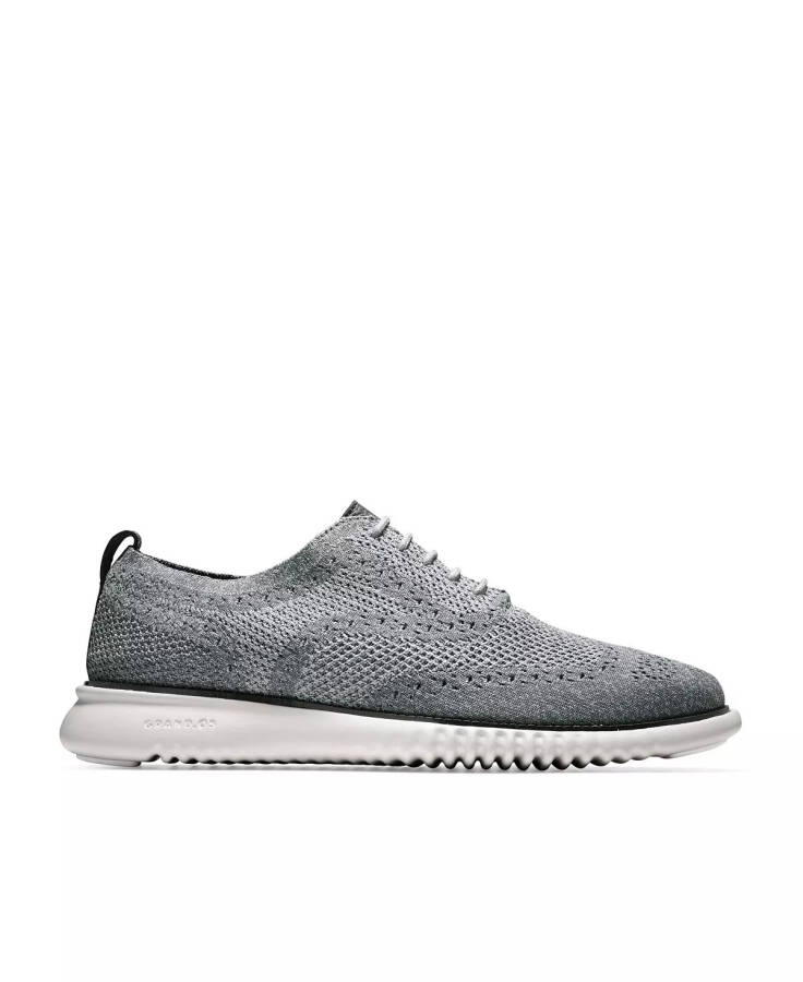 Мужские кожаные туфли Oxford 2.Zerogrand Stitchlite Magnet/Vapor Gray - 2